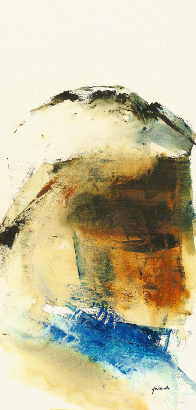 De Fribourg, aquarelle, 70 x 140